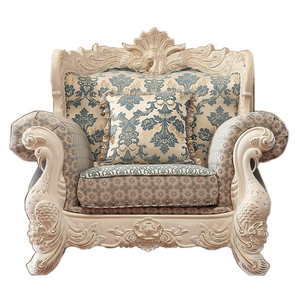 Luxury European Style solid wood fabric Sofa