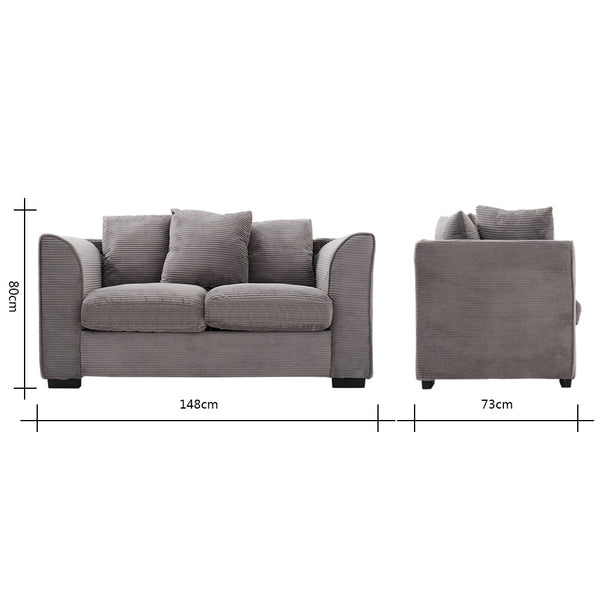 Panana Livingroom Furnitures Corner Sofa Bed /Footstool Seater with Armrest Cushions Pillows