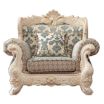 Luxury European Style solid wood fabric Sofa